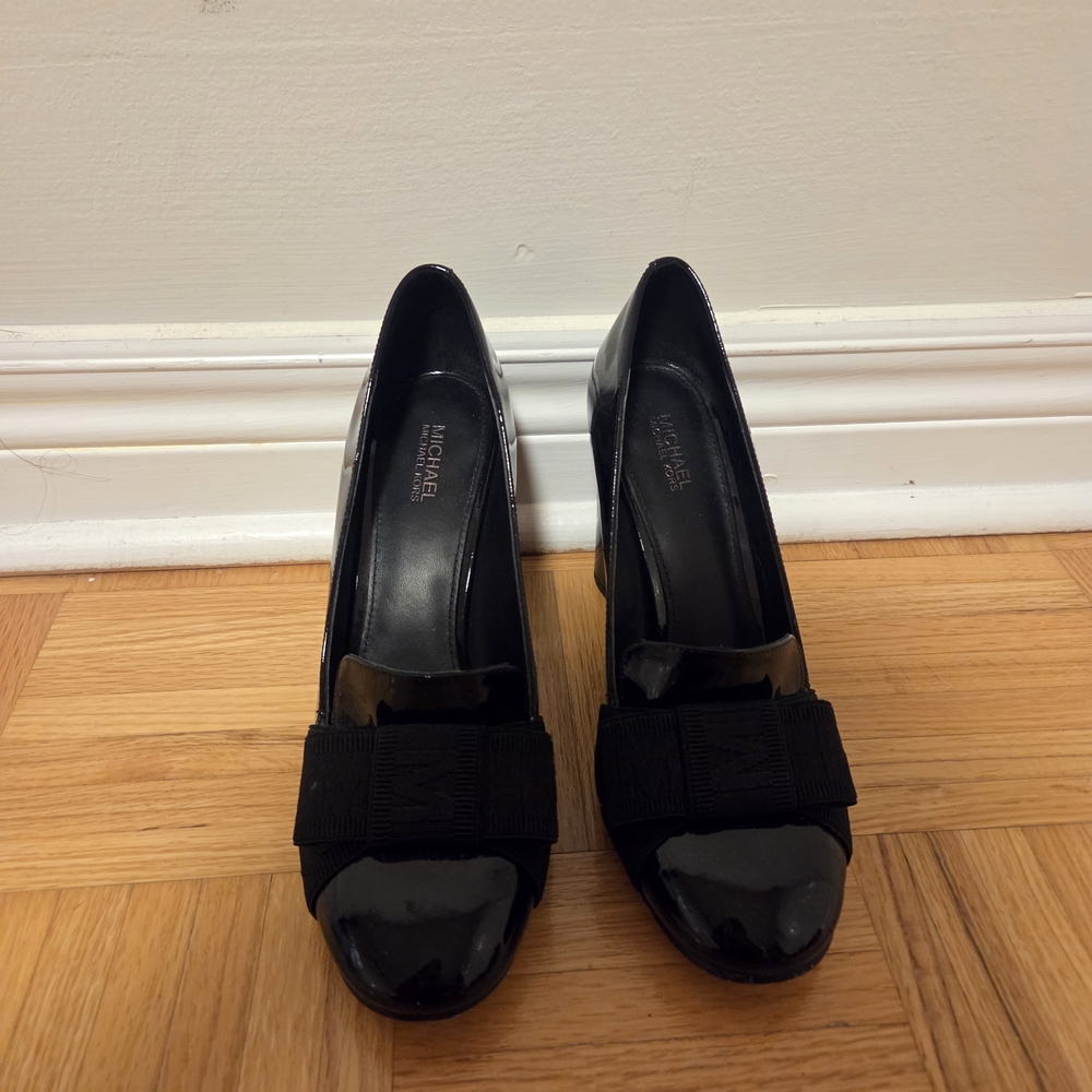 Michael Kors Black Patent Leather Heels